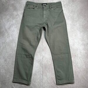 Revtown Sharp Decade Denim Mens 36x28 Green Slim Straight Jeans **READ